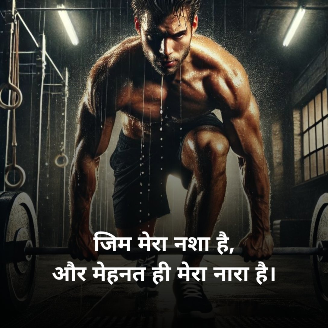 Gym shayari hindi for girl