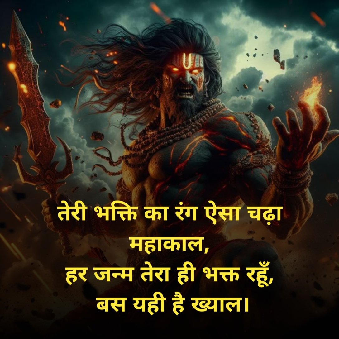 महाकाल शायरी 4 line