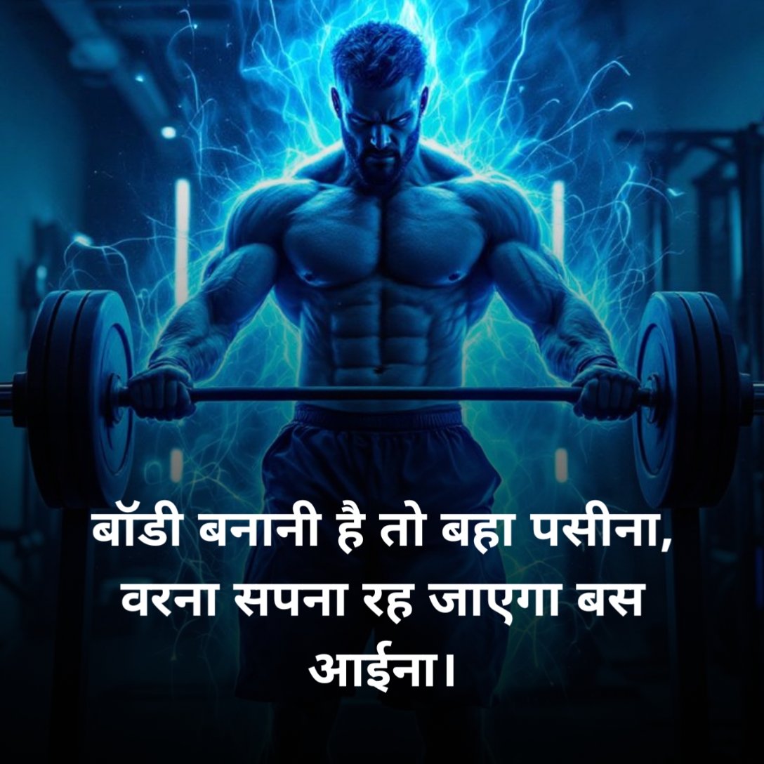 Gym shayari hindi attitude