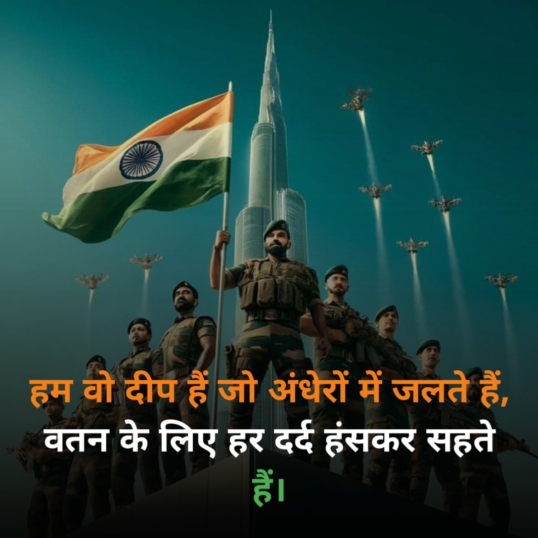 खूबसूरत Desh bhakti shayari