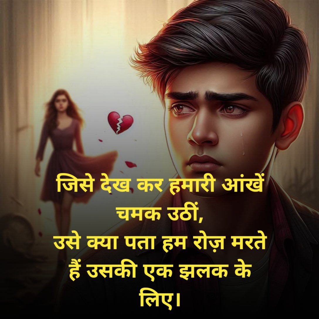 एकतरफा प्यार शायरी २ लाइन