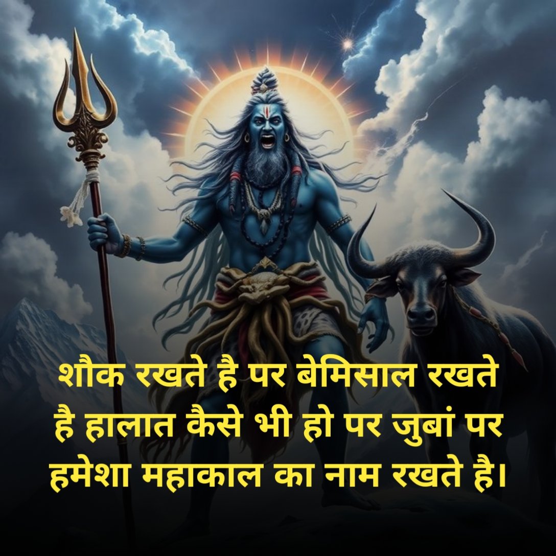 महाकाल शायरी 2 लाइन Attitude