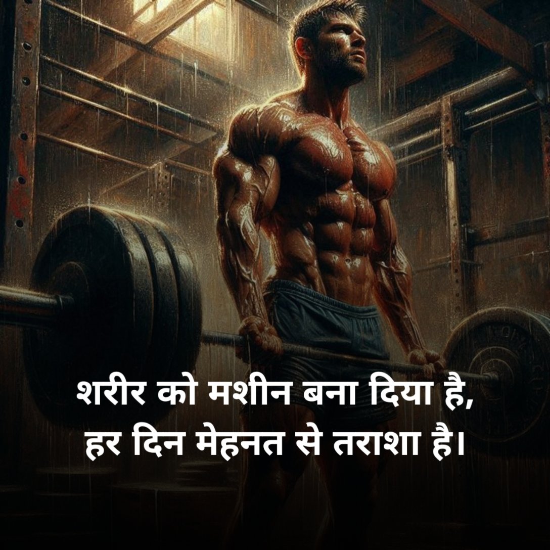 Gym Shayari 2 line